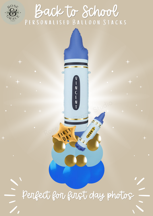 Back to School Balloon Stacks