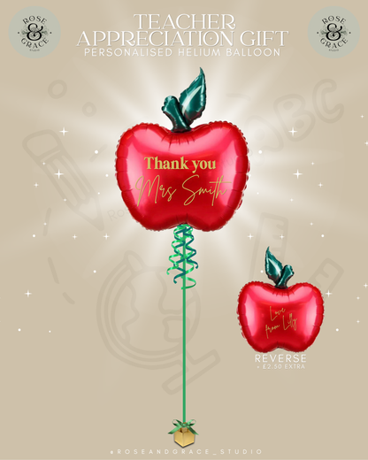 Teacher Apple Balloon